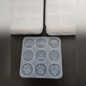 Set of 19 Paw Dog Resin Epoxy Silicone Molds (2 for $10) RESERVED